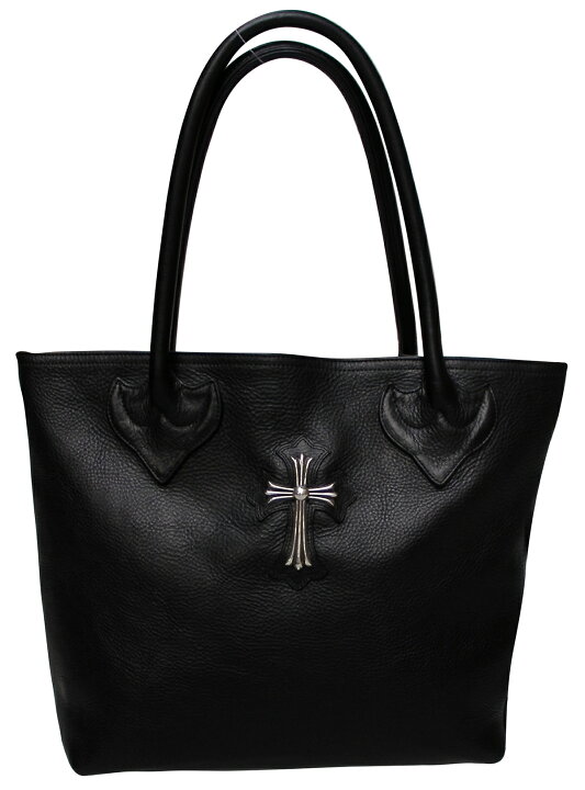 楽天市場】CHROME HEARTS LEATHER TOTE BAG W/LG SILVER CROSS クロム 