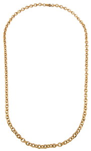 CHROME HEARTS 18" 22K PAPER CHAIN NECKLACE Nn[c@22@y[p[`F[@lbNX@18C`