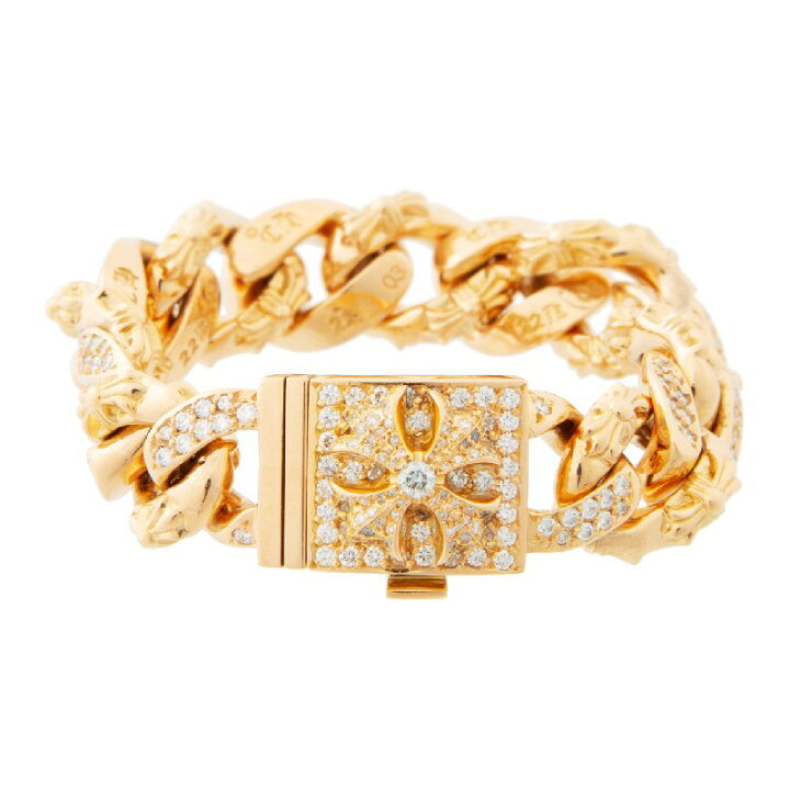 楽天市場】CHROME HEARTS FANCY CHAIN LINK BRACELET 22K PAVE DIAMOND  