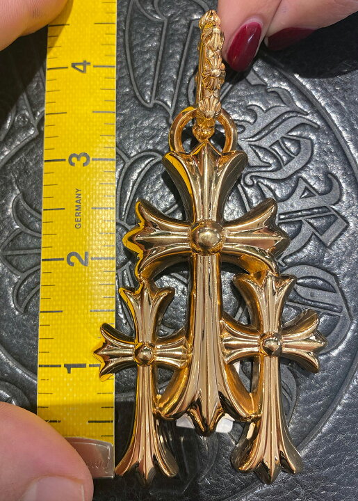 楽天市場】CHROME HEARTS 3 CH LARGE CROSS PENDANT クロムハーツ 3CH  