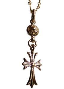 CHROME HEARTS 1 BALL TINY CH CROSS 22K CHARM PENDANT Nn[c 1{[ ^Cj[ CHNX y_g@22@y ʉi z