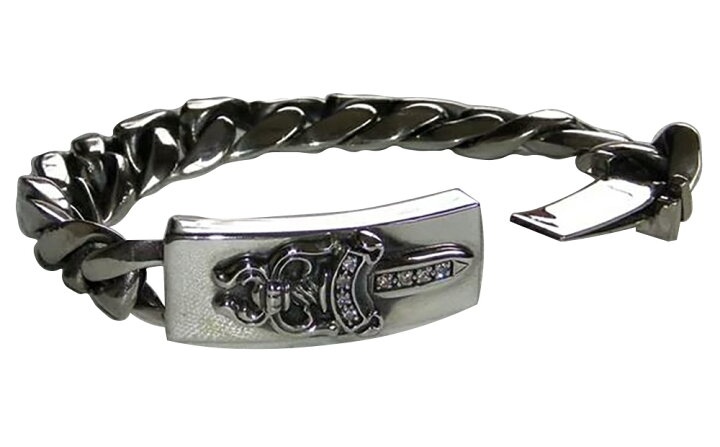 楽天市場】CHROME HEARTS ID BRACELET DAGGER / PAVE DIAMOND クロム