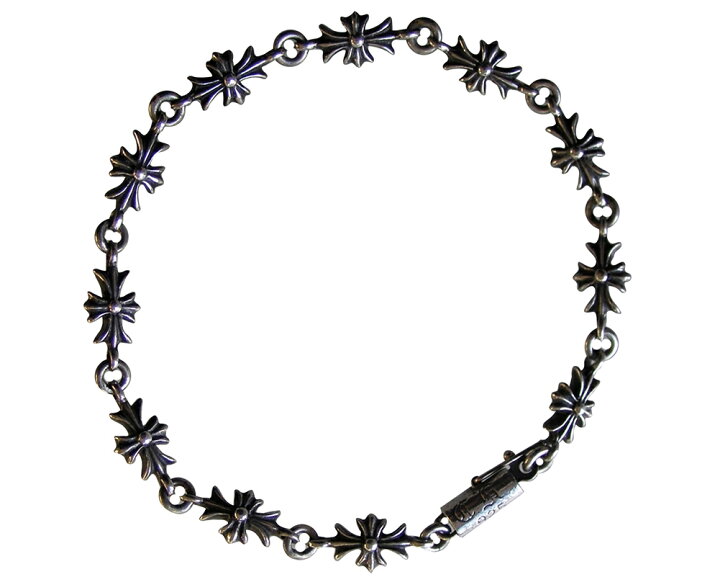 クロムハーツ TNY E CH PLS/タイニーECHプラス シルバーブレスレット  