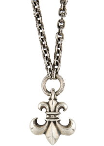 CHROME HEARTS BS FLEUR PAPER CHAIN NECKLACE WITH BS FLEUR クロムハーツ BS フレア ペンダント ペーパーチェーン  ネックレス