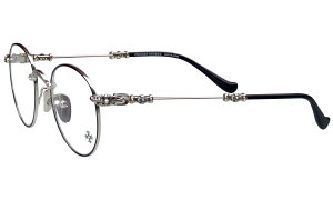 CHROME HEARTS EYEGLASSES BUBBA-A MBK/SS-MBK-P MATTE BLACK/SHINY SILVER-MATTE BLACK-P 49-22-145 Nn[c@ACEFA@ዾ