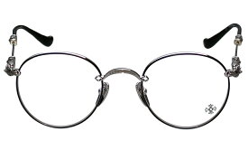 CHROME HEARTS BUBBA-A MATTE BLACK/SHINY SILVER-MATTE BLACK-P 49-22-145 クロムハーツ　アイウェア　眼鏡