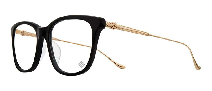 楽天市場】CHROME HEARTS JEJE SPOT BLACK GOLD PLATED 52-18-132  