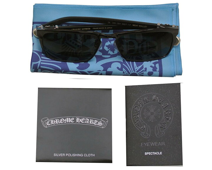 楽天市場】CHROME HEARTS MEAT WALLET SUNGLASSES Shiny Black 