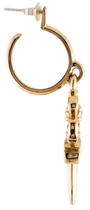 楽天市場】CHROME HEARTS 22K #5 DAGGER HOOP EARRING クロムハーツ 