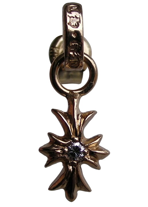 楽天市場】CHROME HEARTS 22K TINY E CH PLUS STUD EARRING SOLITAIRE  