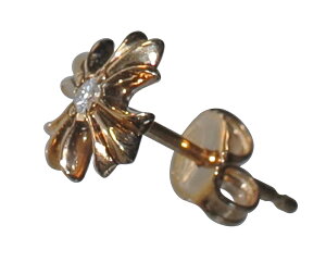 CHROME HEARTS #2 CH PLUS STUD EARRING 22K DIAMOND (SINGLE) Nn[c@#2 CHvX@X^bY@COisAXj 22K_C