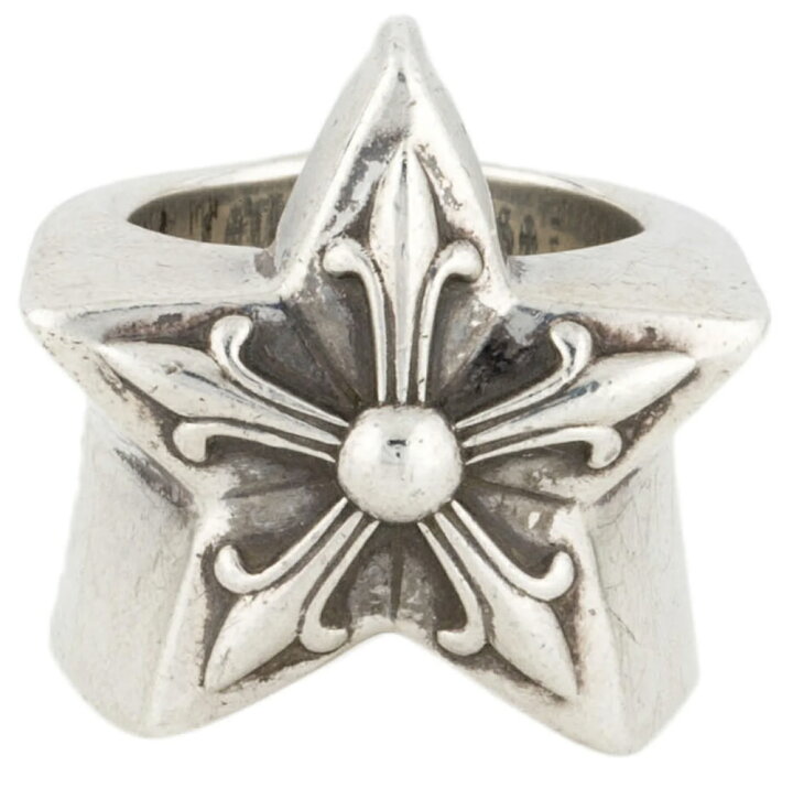 楽天市場】CHROME HEARTS CLASSIC SILVER OVAL STAR RING SIZE 15 