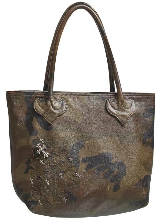 楽天市場】CHROME HEARTS CAMO CEMETERY TOTE BAG W/10 Silver Crosses 
