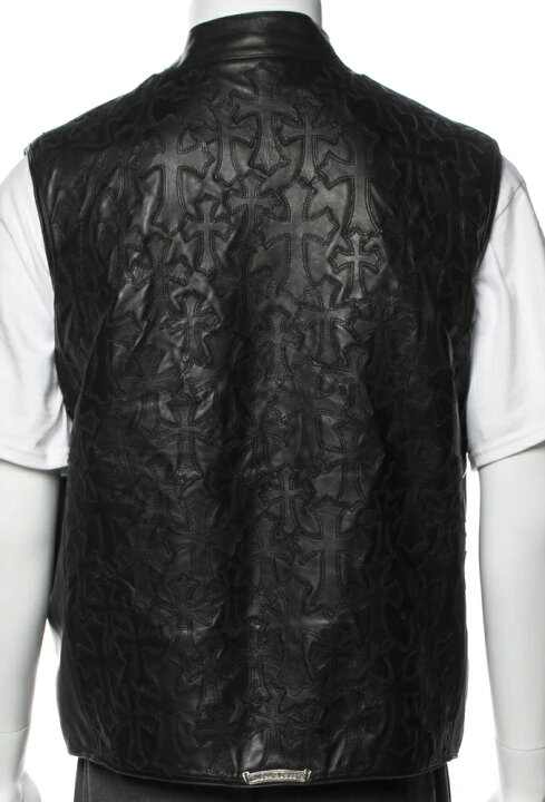楽天市場】CHROME HEARTS CEMETERY CROSS PATCH ZIP MEDIUM BLACK 