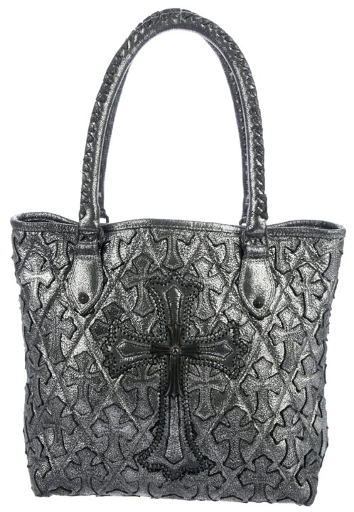 楽天市場】CHROME HEARTS FS TOTE BAG LEATHER CROSS PATCH クロム 