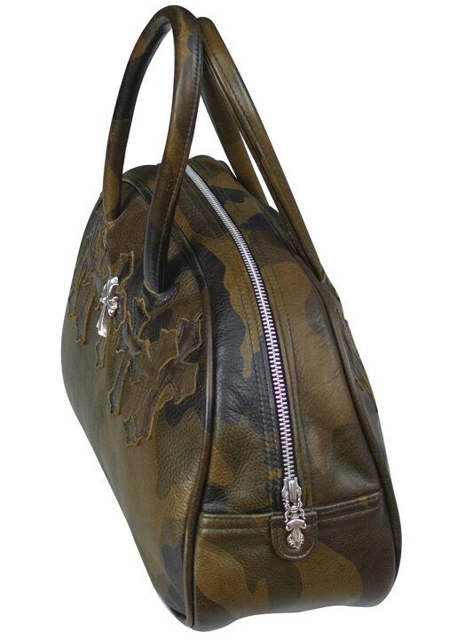 楽天市場】CHROME HEARTS SMALL GYM BAG CAMO LEATHER SIVER CROSS 