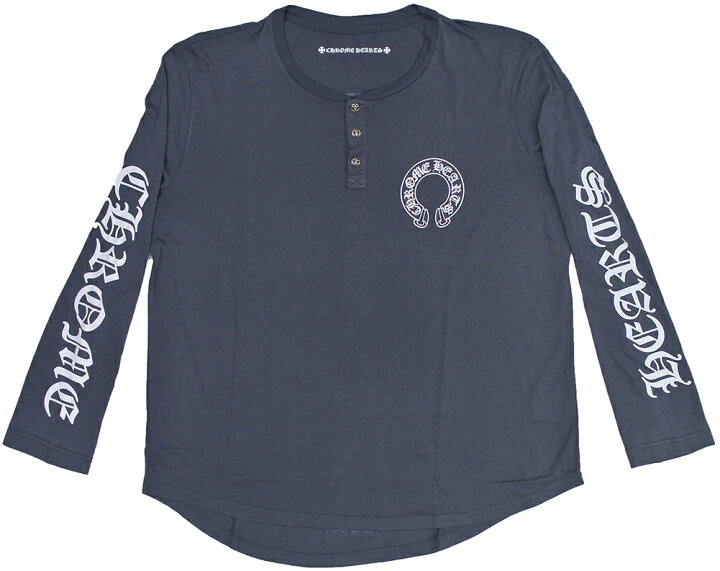 楽天市場】CHROME HEARTS HENLEY T-SHIRT CHARCOAL GRAY クロムハーツ 