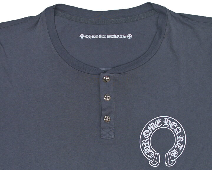 楽天市場】CHROME HEARTS HENLEY T-SHIRT CHARCOAL GRAY クロムハーツ 