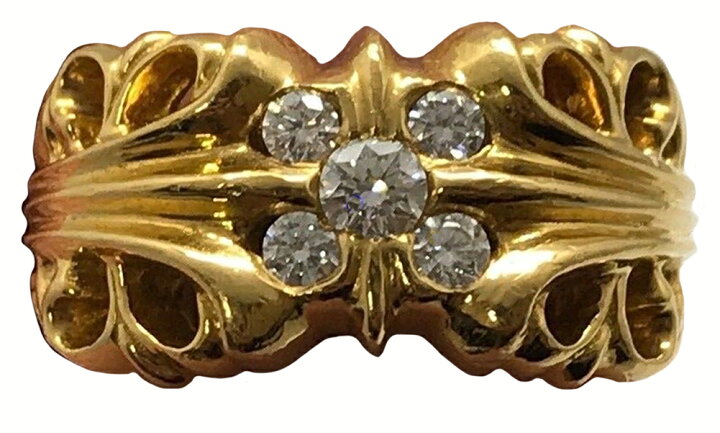 楽天市場】CHROME HEARTS 22K K&T RING PAVE DIAMOND クロムハーツ 22 