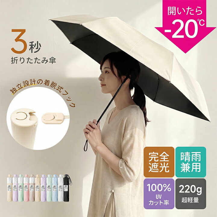 楽天市場】【 期間限定40％OFFクーポン!!】 日傘 折りたたみ 形状記憶 