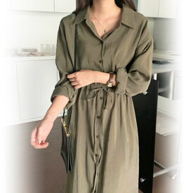 楽天市場 シャツワンピース カーキの通販