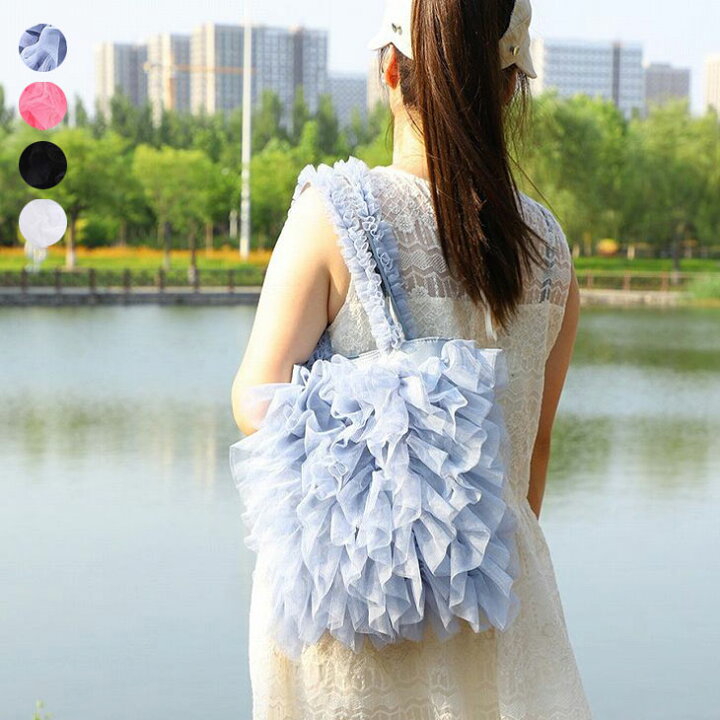 楽天市場】クーポン利用で半額☆ チュール バッグ レディース 春 夏 秋  