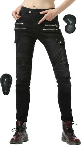 ライディングパンツ レディース バイク パンツ プロテクター バイクウェア 耐磨耗 バイクレディースパンツ 春夏秋向け バイクズボン ストレート 伸縮性