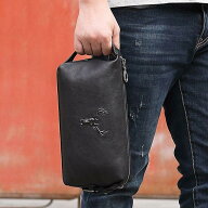 セカンドバッグ　メンズ　本革　財布　クラッチバッグ メンズ バッグ 鞄 長財布 さいふ　レザー　多機能 …