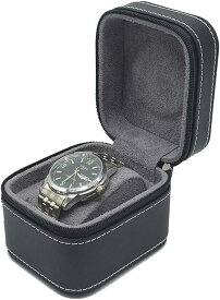 厚手PU革 手作り 1本用 腕時計ケース 時計収納 時計携帯 時計ケース 腕時計収納