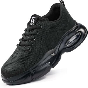 安全靴 作業靴 ニットスニーカー セーフティシューズ セーフティスニーカー 超軽量 メッシュ 通気性 鋼先芯 つま先保護 作業スニーカー 釘踏み抜き防止 24.5cm-27.0cm