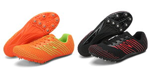 陸上スパイク 陸上競技シューズ メンズ 超軽量 通気 陸上シューズ ランニングシューズ 走幅跳び/三段跳/棒高跳 など 初心者 練習靴 男女兼用 23.0cm-27.5cm