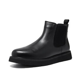 チェルシーブーツ メンズ ローカット サイドゴアブーツ ビジネス ブーツ 厚底 ショートブーツ 歩きやすい 革靴 23.5cm-27.5cm
