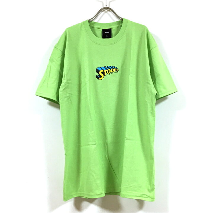 楽天市場 アウトレット Huf ハフ Stoops Man 半袖 Tシャツ メンズ 送料無料 Hufworldwide ショートスリーブ ストリート系 ファッション ブランド カジュアル スケーター スケート スケートボード 白 ホワイト ホットライム M L Slab