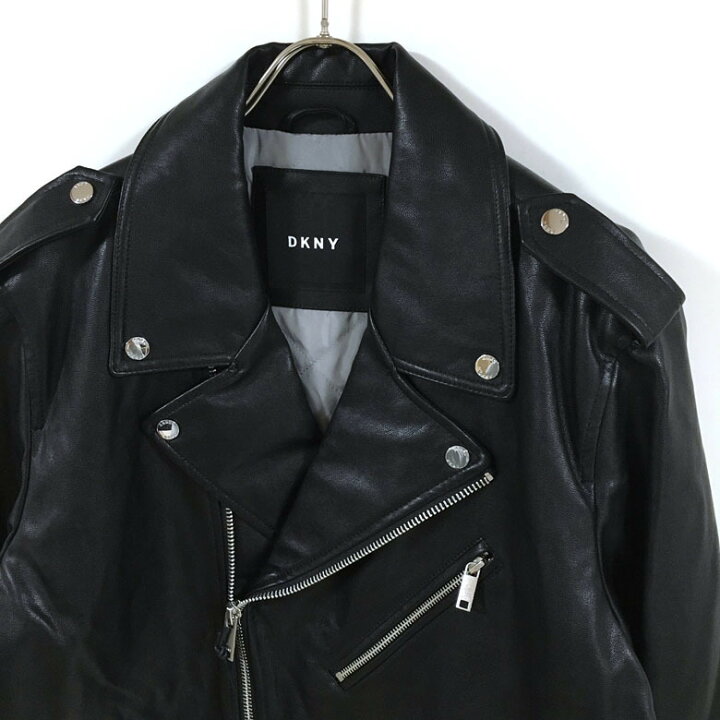 楽天市場】DKNY ダナ キャラン ニューヨーク フェイクレザー ダブル 