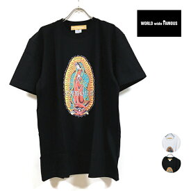 WORLD wide FAMOUS ワールドワイドフェイマス VM Tシャツ 半袖 メンズ 【 送料無料 】 プリント tshirt トップス ファッション ストリート系 カジュアル ヒップホップ hip hop スケートボード スケーター 白 オフホワイト 黒 ブラック M L XL