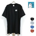RIP N DIP リップンディップ Lord Nermal Pocket ポケ付き 半袖 Tシャツ メンズ 【 送料無料 】 ripndip ポケット 猫 ネコ cat プリント トップス ストリート系 スケーター ファッション 綿 黒 ブラック グレー ブルー ブラウン M L XL USサイズ