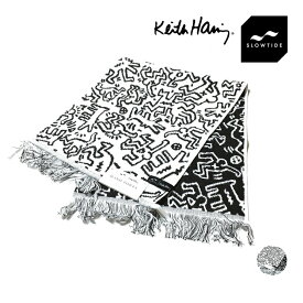 SLOWTIDE スロウタイド Keith Haring キースヘリング HAND TOWEL ハンドタオル ユニセックス 【 送料無料 】 ストリート系 ビーチ ファッション メンズ レディース 白 ホワイト white ワンサイズ