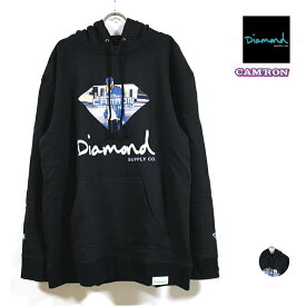 Diamond Supply Co. ダイヤモンドサプライ × CAM'RON キャムロン コラボ Sign Hoodie パーカー 長袖 裏起毛 メンズ 【 送料無料 】 PURPLE HAZE コラボレーション フード スウェット トレーナー ストリート系 スケーター ヒップホップ ラッパー hiphop ファッション 黒