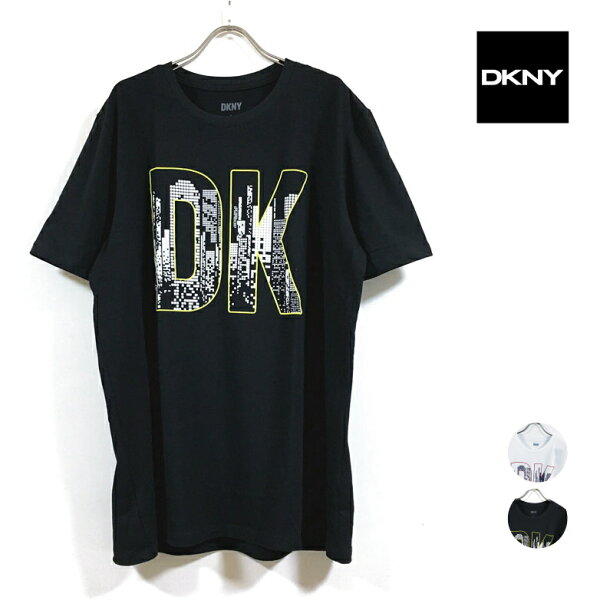 【 アウトレット 】 DKNY ダナ キャラン ニューヨーク DIGITAL CITY 半袖 Tシャツ DK00GT102 メンズ 【 送料無料 】 Donna Karan New York ダナキャランニューヨーク プリント トップス アメカジ ストリート系 ファッション 白 ホワイト 黒 ブラック S M L XL 2XL USサイズ