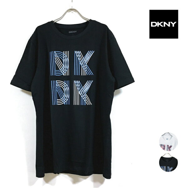 【 アウトレット 】 DKNY ダナ キャラン ニューヨーク MIAMI 半袖 Tシャツ DK00GT103 メンズ 【 送料無料 】 Donna Karan New York ダナキャランニューヨーク ロゴ プリント トップス アメカジ ストリート系 ファッション ブランド 白 ホワイト 黒 ブラック USサイズ