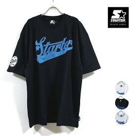 STARTER BLACK LABEL スターター ブラック レーベル サテンロゴ刺繍 ビッグシルエット Tシャツ 半袖 ST033 メンズ 【 送料無料 】 ワイド ワッペン ビッグTシャツ アメカジ ストリート系 スケーター スポーツ ファッション ホワイト ブラック グレー M L XL オーバーサイズ