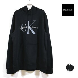 Calvin Klein Jeans カルバンクライン ジーンズ MONOGRAM P/O HOODIE パーカー 長袖 裏起毛 40GC201 メンズ 【 送料無料 】 ロゴ プリント フード プルオーバー スウェット トレーナー アメカジ ストリート系 ファッション ブランド 黒 ブラック M L XL 2XL USサイズ