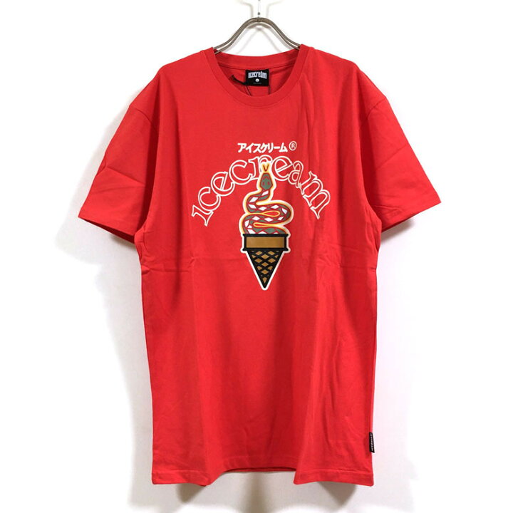 楽天市場】ICECREAM アイスクリーム SNAKEY CONE 半袖 Tシャツ メンズ  