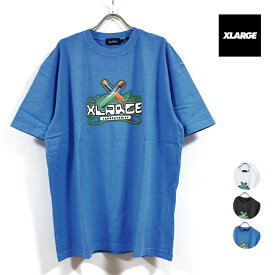 XLARGE エクストララージ LABORATORY 半袖 Tシャツ メンズ 【 送料無料 】 染め クルーネック プリント トップス ストリート系 ヒップホップ スケーター ファッション アパレル street fashion ブランド ホワイト ブラック ライトブルー white black blue M L XL サイズ