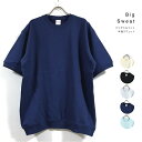 裏パイル ビッグシルエット 半袖 スウェット 無地 メンズ 【 送料無料 】 8.2オンス トレーナー Tシャツ ストリート系 ファッション M L XL オーバーサイズ ビッグシルエットTシャツ
