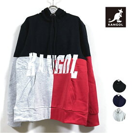 KANGOL カンゴール COLORBLOCK HOODY パーカー 裏起毛 K96151 メンズ 【 送料無料 】 切替 プルオーバー フーディー スウェット ストリート系 ファッション 迷彩 カモ M L XL 2XL USサイズ