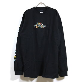 VANS バンズ TRIPPY 長袖 Tシャツ メンズ 【 送料無料 】 ヴァンズ ロゴ プリント クルー ロンt スケーター スケートボード アパレル ストリート系 ファッション インポート ブランド ブラック M L XL USサイズ