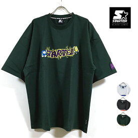 STARTER BLACK LABEL スターターブラックレーベル 天竺 ビリヤード ビッグシルエット Tシャツ 半袖 ST206 メンズ 【 送料無料 】 クルーネック ビッグT トップス ストリート系 スケーター ファッション オーバーサイズ