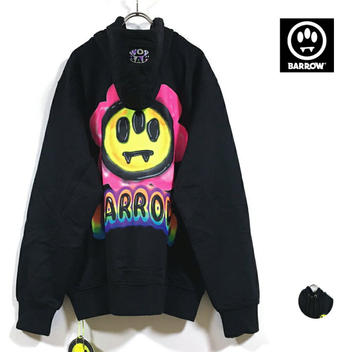 楽天市場】BARROW バロー HOODIE パーカー 長袖 031382 メンズ 【 送料 