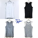 Robert P. Miller ミラー PANELRIB TANKTOP タンクトップ 133C 無地 メンズ 【 送料無料 】 パネルリブ ノースリーブ トップス インナー ストリート系 アメカジ ファッション 白 ホワイト 黒 ブラック グレー ボーダー M L XL サイズ